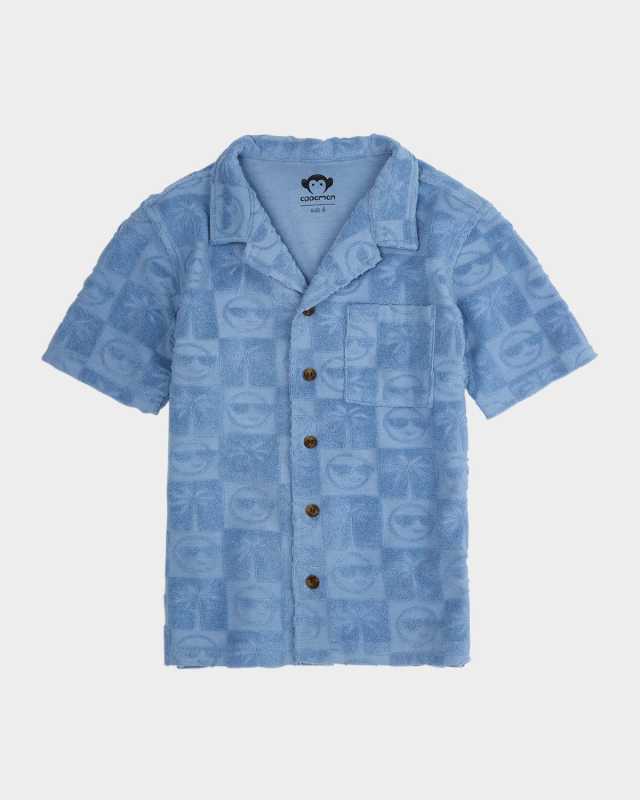 Boy's Resort Mixed Patterned Shirt, Size 2-